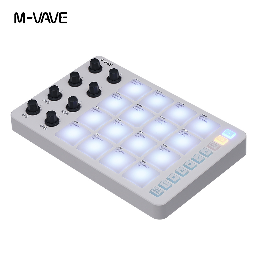 M-Vave Smc-Pad ワイヤレスMIDIパッドコント - Midi Controller Pad のレビューと価格