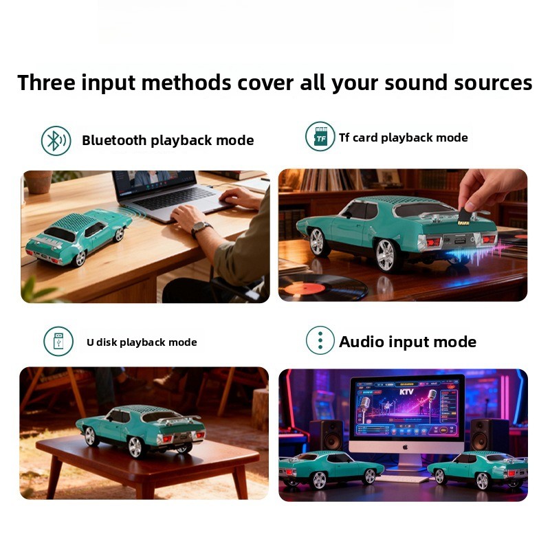 Bluetoothスピーカー プリマス車モデル オーナメント - Audio Music Spotify のレビューと価格