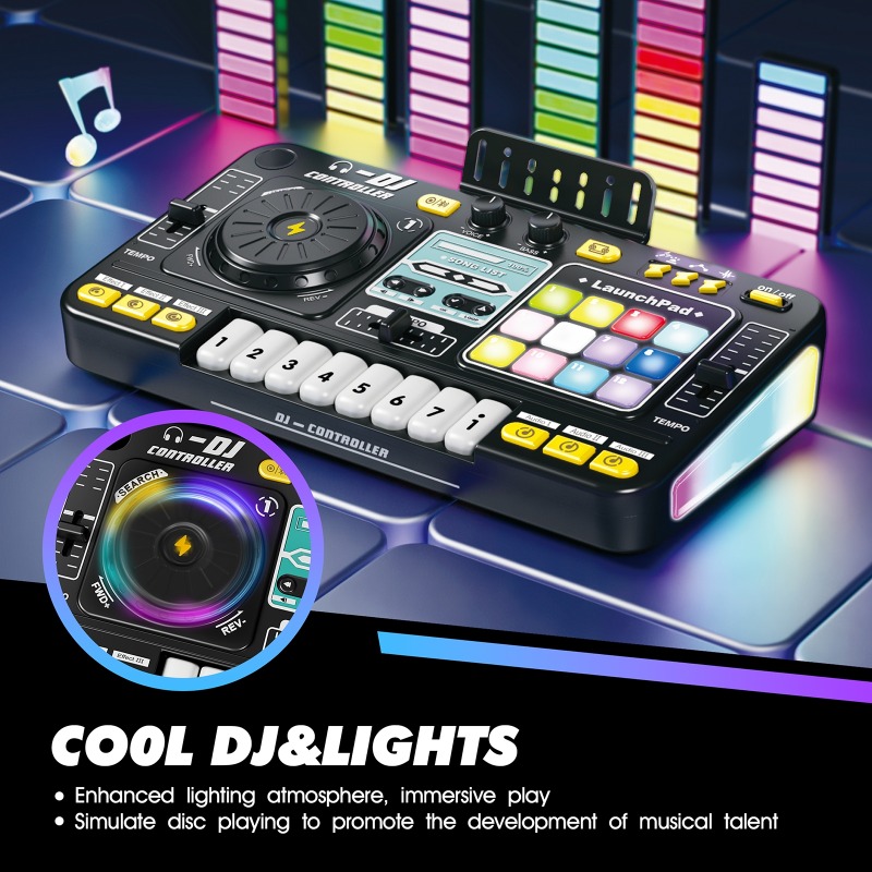 多機能 DJ ミキサー子供シミュレーション DJ コントロー - Audio Music Dj のレビューと価格
