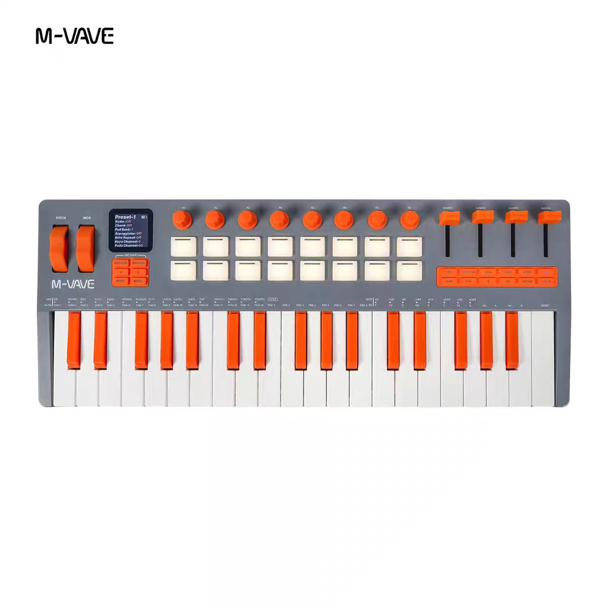 M-VAVE SMK-37 エリート MIDIキーボード。重 - Midi Controller Pad のレビューと価格